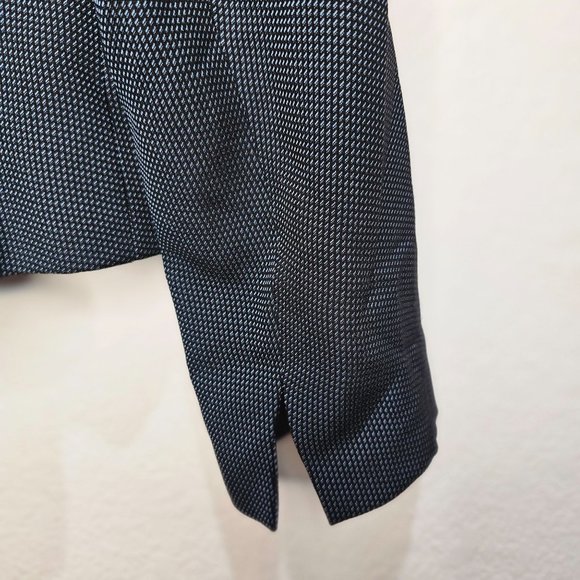 Anne Klein Blazer Jacket Womans Size 4 Blue and Black - Picture 9 of 12